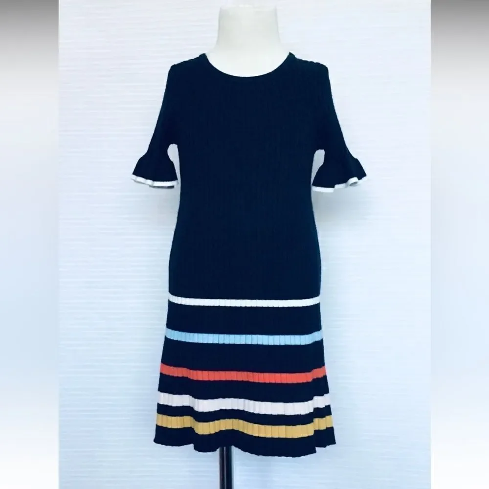 NEW GYMBORee Toddler Girls 3/4 Short Sleeve Ribbed Sweater Dress